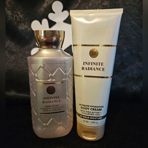 NWT Bath and Body Works Infinite Radiance Set - Cream and Gold